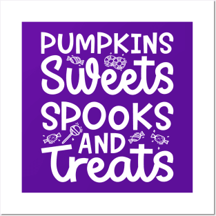 Pumpkin Sweets Spooks and Treats Girls Boys Halloween Cute Funny Posters and Art